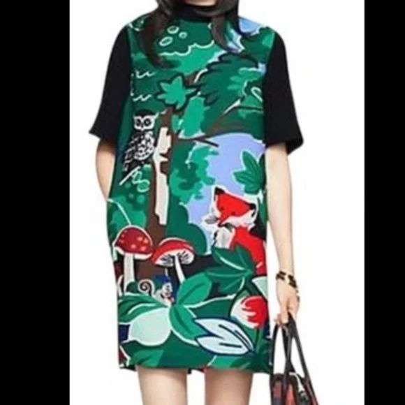 Kate Spade Fabled Forest Shift Dress, Charm & Whimsy ~ Size 10 - Picture 1 of 11